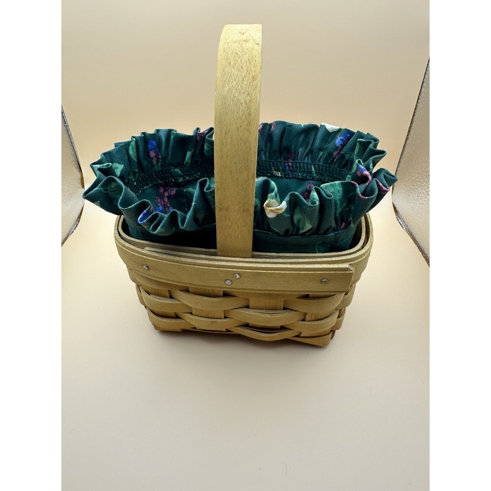 Longaberger American Craft Traditions Small Basket With Liner